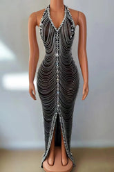A Celebration Rhinestone Dress