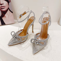 Butterfly-Knot Crystal High Heels