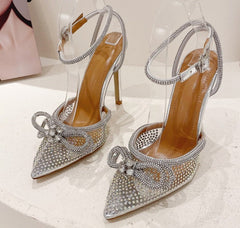 Butterfly-Knot Crystal High Heels