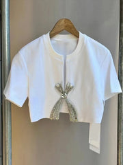 Diamond Bow Crop Top