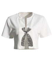 Diamond Bow Crop Top