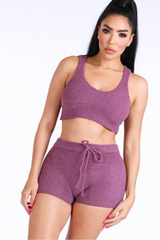 Feel the Vibe Knitted Set- Olive