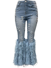 Cynthia Flare Feather Jeans