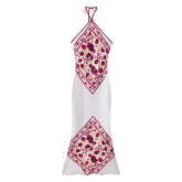 Esther Floral Satin Maxi Dress