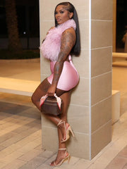 Fur Away Short Set