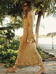 Amara Sequin Knit Maxi Dress