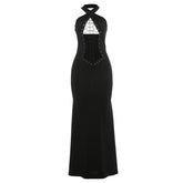 Cross Bodycon Maxi Dress