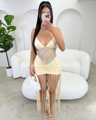 Cassandra Tassel Maxi Dress