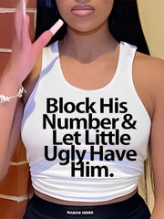 Block His Number Tank Top