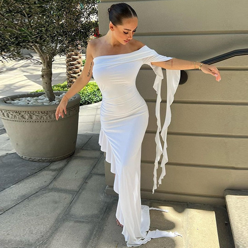 Fatima Ruffle Maxi Dress