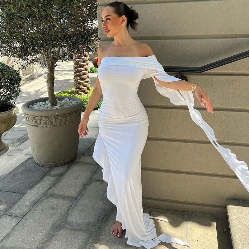 Fatima Ruffle Maxi Dress