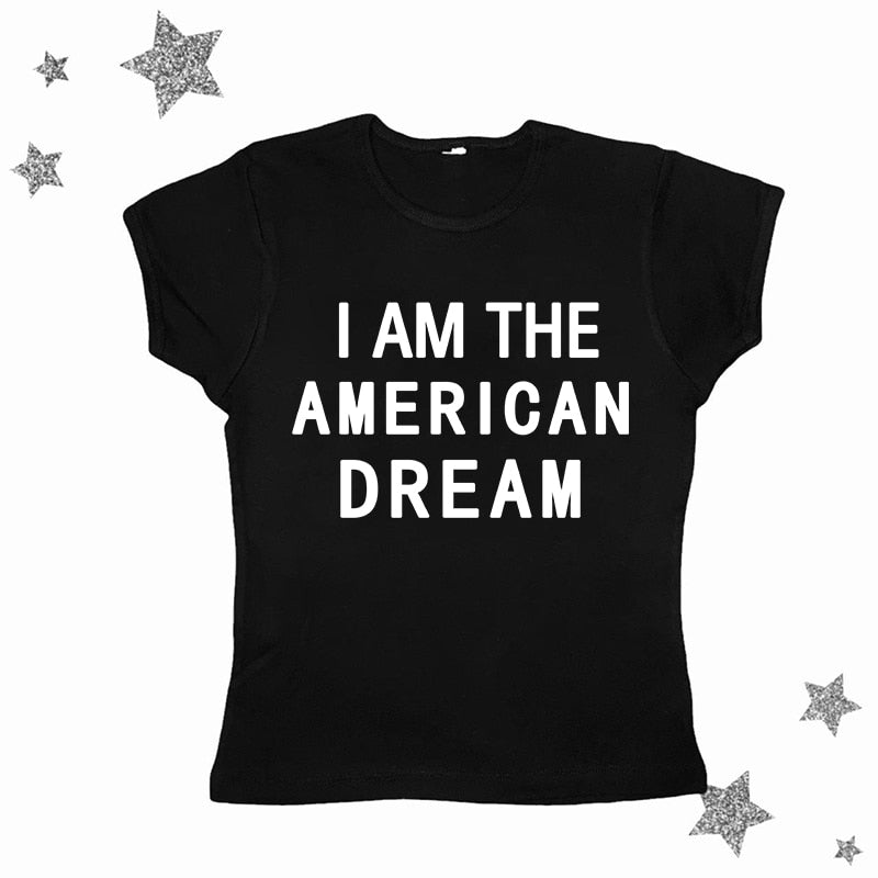 I Am The American Dream Crop Top