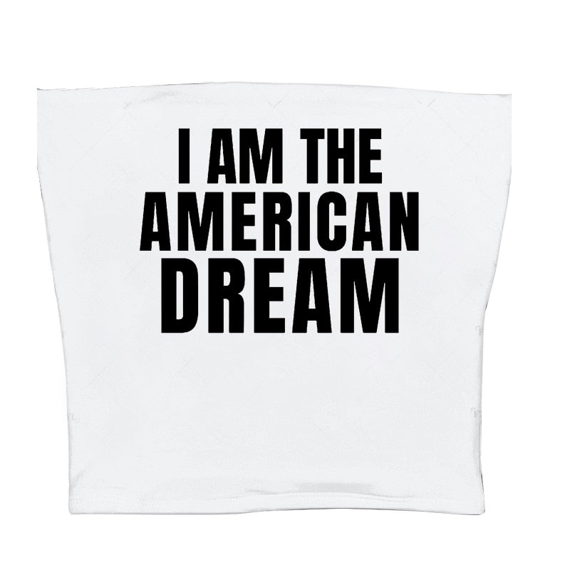 I Am The American Dream Crop Top