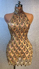 I like It Shiny Mini Dress