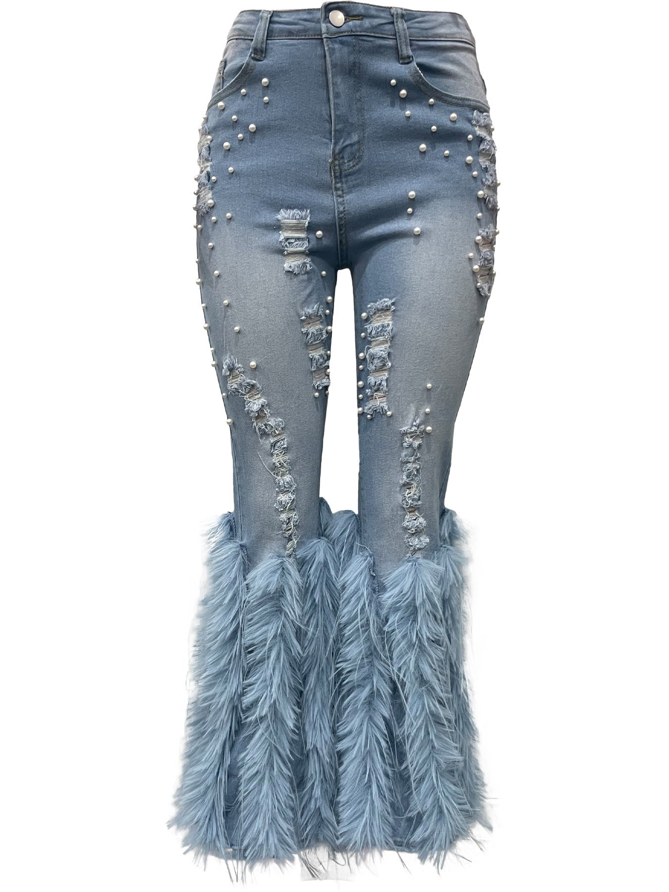 Cynthia Flare Feather Jeans