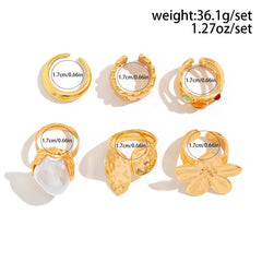 6pcs Elegant Rings